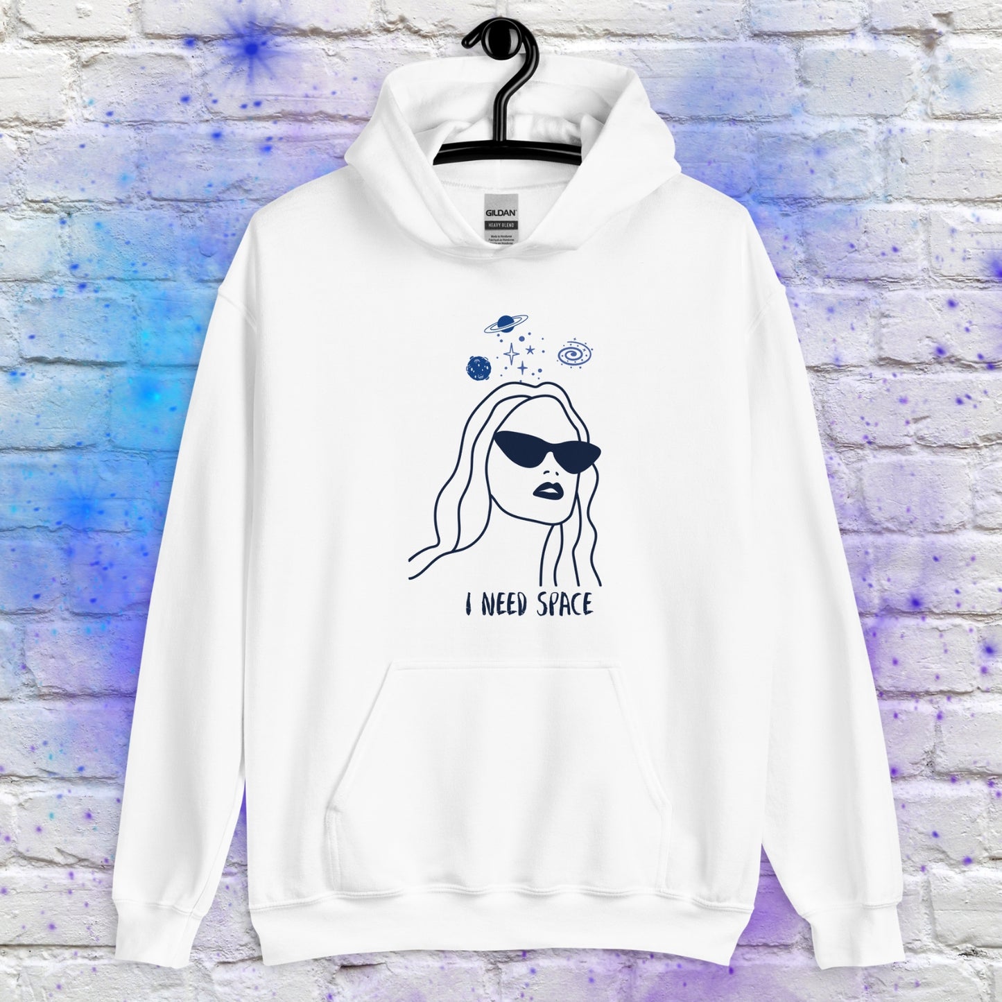 I need space sudadera con capucha