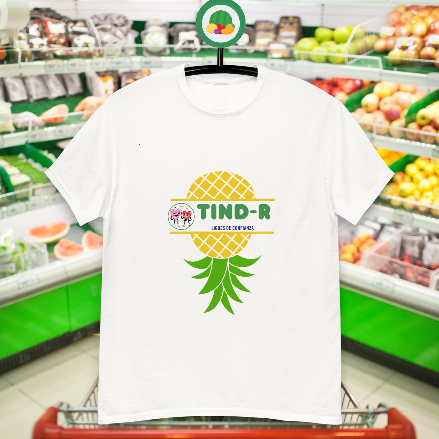 Tind-r ligues de supermercado camiseta