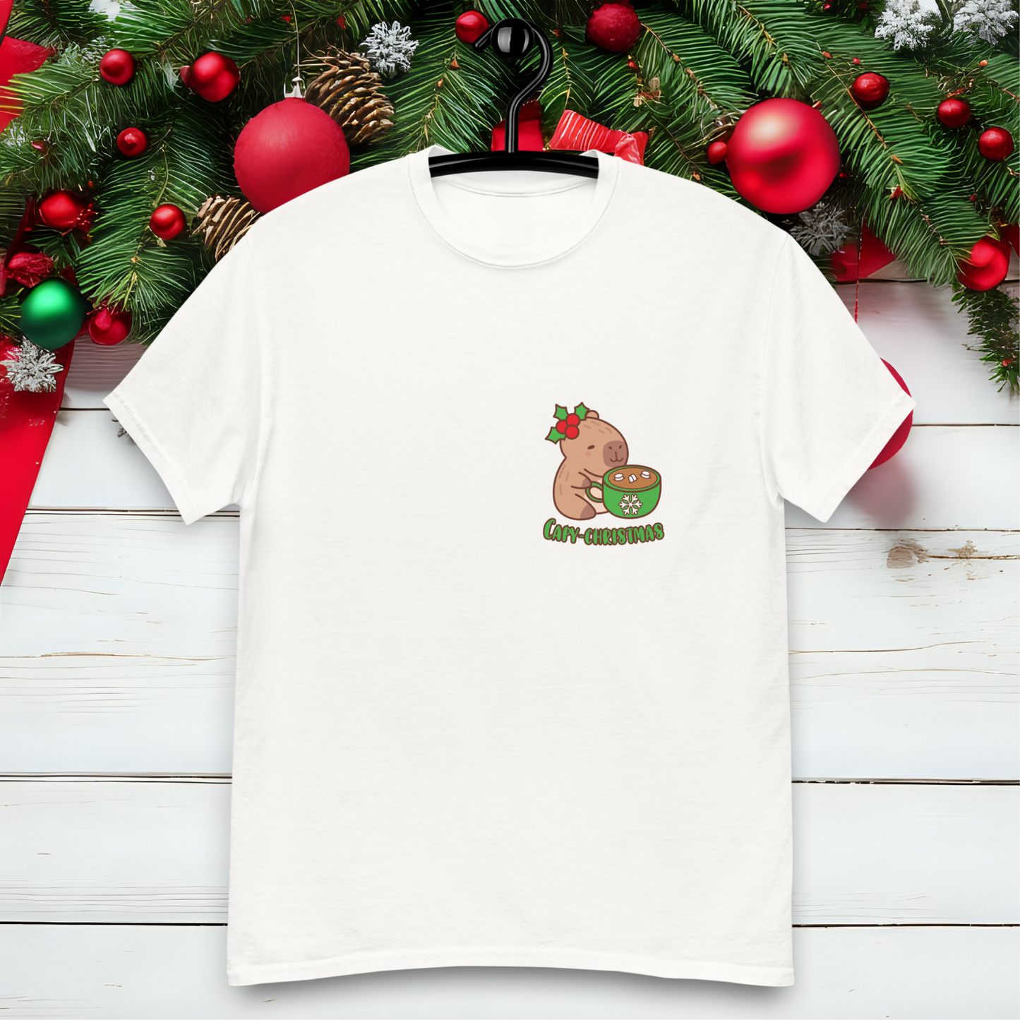 Capy-christmas camiseta