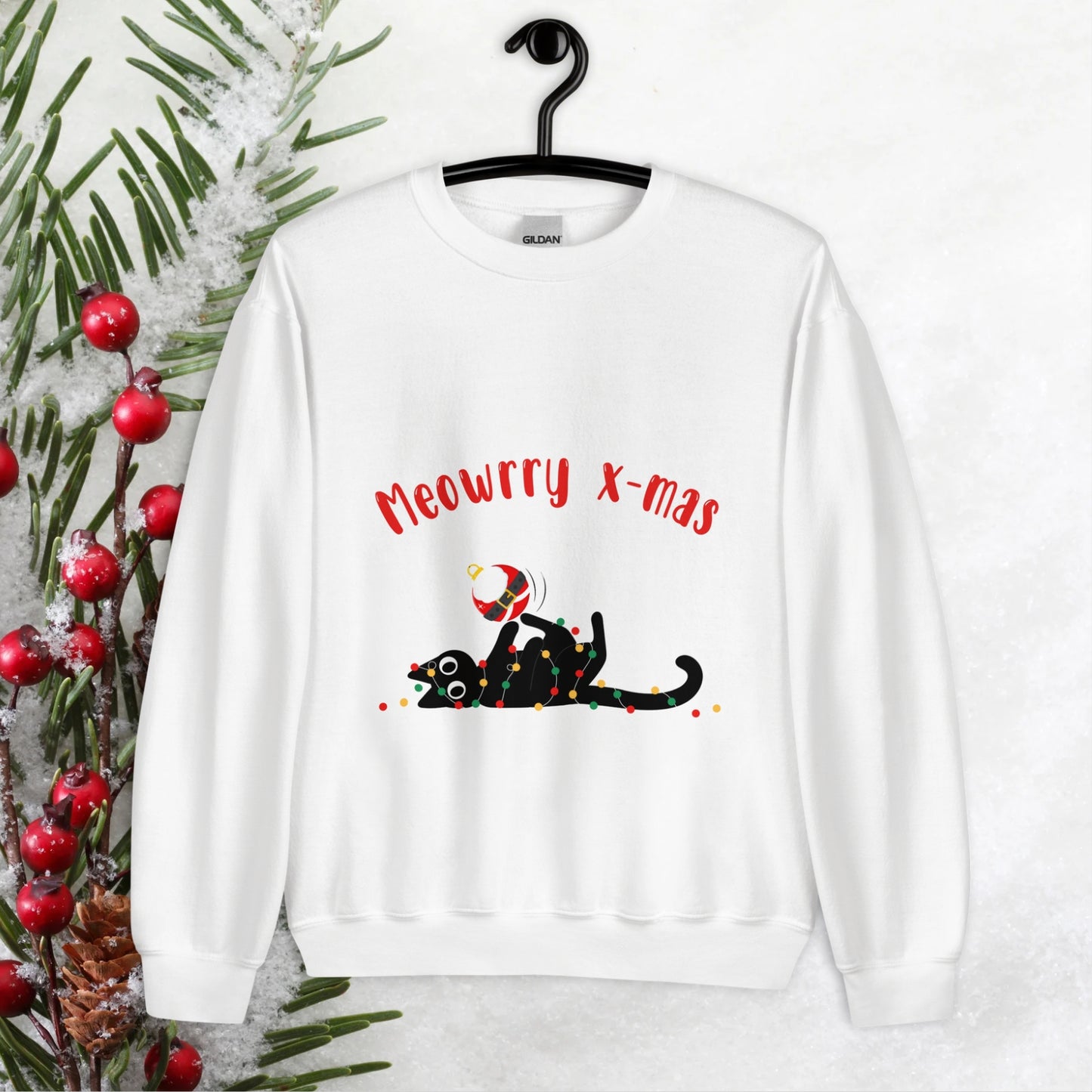 Meowrry christmas sudadera sin capucha