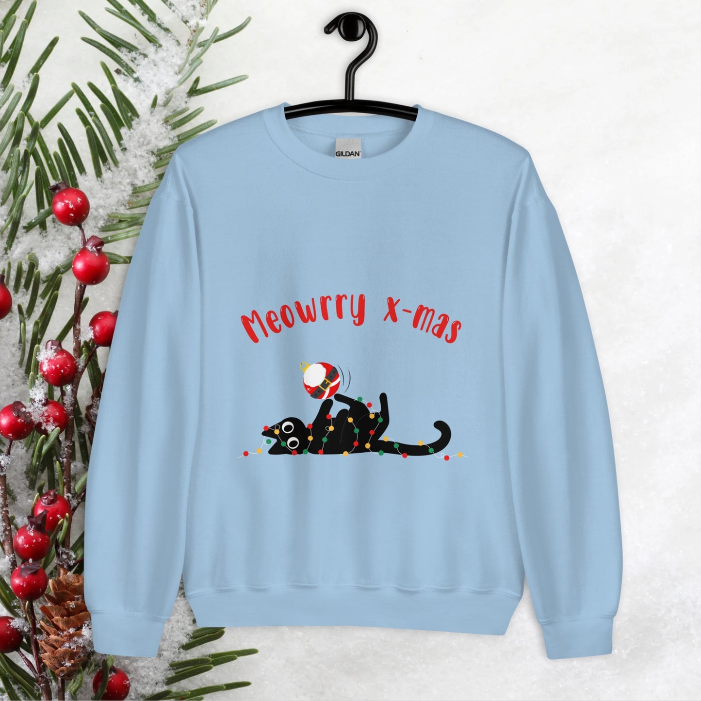 Meowrry christmas sudadera sin capucha