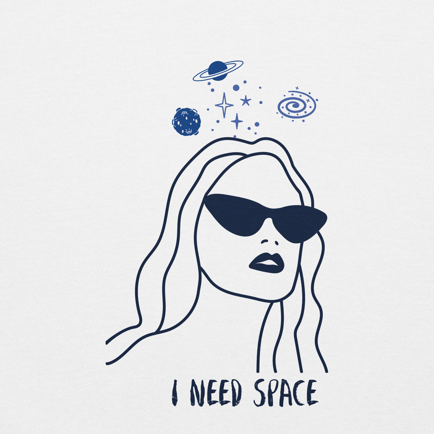 I need space sudadera con capucha